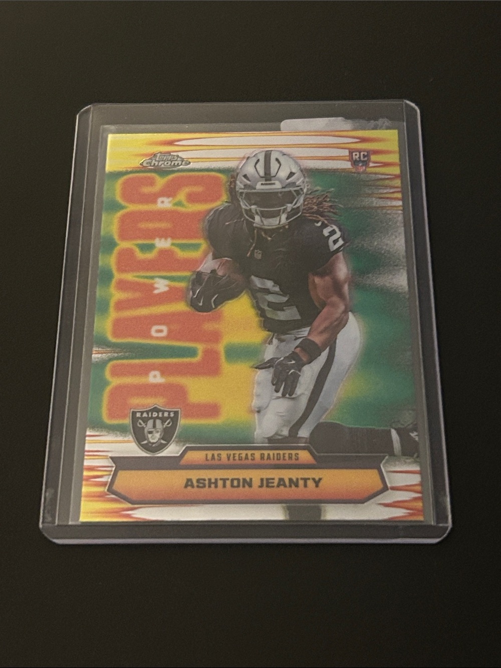 Ashton Jeanty Las Vegas Raiders Football Card - Topps Chrome Power Players